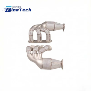 ท่อร่วมไอเสีย FlowTech T304 สแตนเลสสตีลประสิทธิภาพสูง พร้อมแผ่นกันความร้อน สำหรับ Porsche Boxster Cayman 987 3.6L 3.8L - Product Image 3