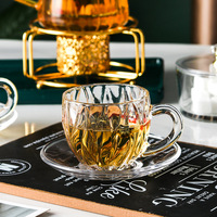 Tasse à thé de haute qualité pour la maison, bouilloire 5 pièces, cruche en verre transparente pour le thé aux fruits, vente en gros
