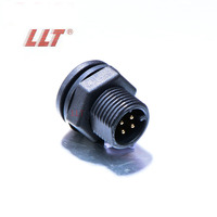 Connecteur étanche basse tension LLT 110V 10A M12 IP68 mâle femelle 2 3 4 broches montage sur panneau