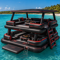 Plateforme flottante gonflable anti-UV pour usage diurne au soleil, idéale pour la mer, le lac et les longues sessions de détente aquatique en extérieur