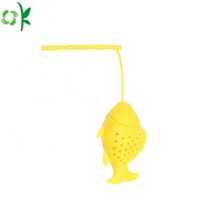 OKSILICONE passoire à thé en forme de poisson sachet de thé en silicone infuseur filtre à feuilles diffuseur théière accessoire gadget de cuisine