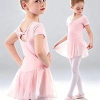 Justaucorps de danse de ballet, robe tutu de ballerine, tenue de danse à dos croisé, costume de performance pour filles