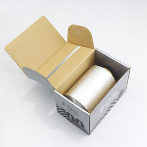 ม้วนฟอยล์ทำผมอลูมิเนียมนูนลายนูนโลโก้ตามสั่งเป็นมิตรกับสิ่งแวดล้อมสำหรับร้านเสริมสวย - Product Image 1