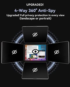 Protection d'écran anti-espion 4 voies pour <span class=keywords><strong>iPad</strong></span> Air 13 M4, film anti-reflet bloquant la lumière bleue pour <span class=keywords><strong>iPad</strong></span> <span class=keywords><strong>Pro</strong></span> Air Mini, taille personnalisée - Product Image 2