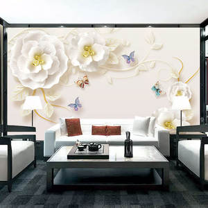 Papier peint mural de fond de télévision européenne 8D Papier peint décoratif simple pour le salon, la chambre à coucher et le cinéma - Product Image 5