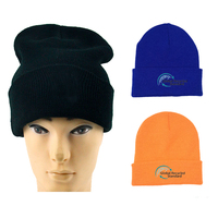 Offre Spéciale hiver personnalisé conception plaine plastique recyclé RPET FIL tricoté beanie chapeau
