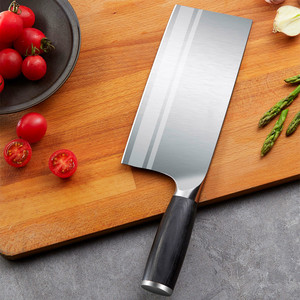 Cuchillo de cocina con punta de acero, mango de madera blanco y negro, cuchillo de acero de fabricación alemana, ultraafilado y de corte preciso. - Product Image 3