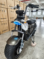 Nouvelle conception, 2 batteries, 50A max, 50A, 3000W, 70 km/h, scooter électrique puissant à pneus larges, moteur sans balais, double suspension, étanche