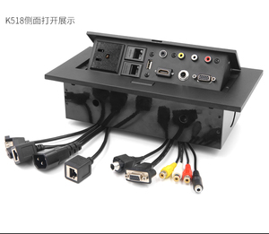 공장 판매 사무실 가구 팝업 회의 테이블 전원 콘센트 탁상 소켓 - Product Image 3