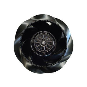 พัดลมระบายความร้อนแบบแรงเหวี่ยง ebmpapst รุ่น R2E250-RB06-01 ขนาด 250 มม. ใช้ไฟ AC 230V กำลังไฟ 250 วัตต์ กระแสไฟ 1.1 แอมป์ ผลิตโดย OEM พร้อมลูกปืน ความเร็วรอบ 2750 รอบต่อนาที สำหรับชุดจ่ายไฟ - Product Image 1