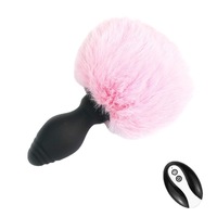 Télécommande à 10 fréquences, boule anale en forme de queue de lapin arc-en-ciel, perles anales, plug anal, jouet unisexe pour hommes et femmes.