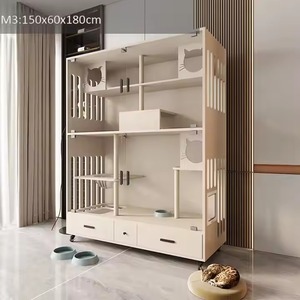 Hot Sale Indoor Easy Install Wooden <strong>Pet</strong> Cat Play <strong>House</strong> Cages Furniture Cat Villa <strong>House</strong> for Multiple Cats - Product Image 5