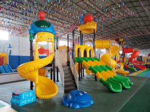 Terrain de jeux <span class=keywords><strong>maison</strong></span> extérieur attrayant, équipement <span class=keywords><strong>d</strong></span>'extérieur coulissant, balançoire en plastique - Product Image 6