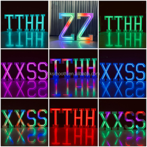 ไฟ LED ดีไซน์ใหม่ รูปแบบตัวอักษรและตัวเลขแบบกำหนดเอง ขนาดตัวอักษร RGB สำหรับงานแต่งงาน งานปาร์ตี้ และงานอีเว้นท์ต่างๆ - Product Image 5