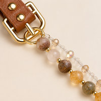 Collier pour chien à perles effet cristal, réglable avec boucle dorée, emballé dans une boîte cadeau, design tendance pour chiens de petite et moyenne taille, fabriqué en Chine