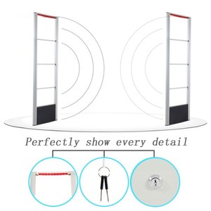 E-Bit Durable Aluminum Alloy EAS <b>Security</b> Gate RF 8.2 MHz Technology Black&Grey Model RF-002 Supermarket Anti Theft Protection - Product Image 3