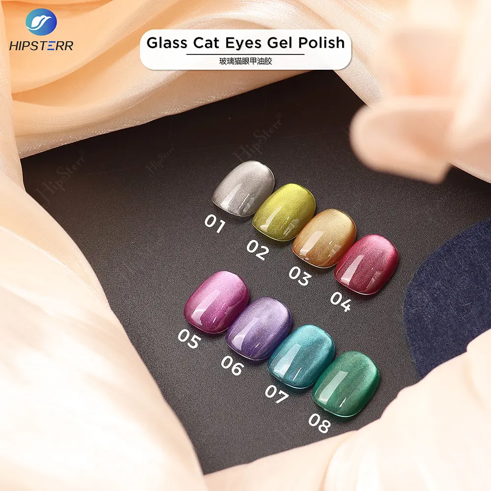 New Arrival Soak Off Magnetic Cat Eyes Gel Glass Cat Eyes Gel Nail Polish Nail Art Design Manicure Magnet Cat Eye Nail Polish