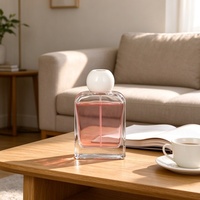 Bouteille diffuseur de parfum en verre transparent avec base épaisse, élégante et carrée, pour la décoration de la maison, disponible en 100ml, 120ml, 180ml, 200ml, 350ml