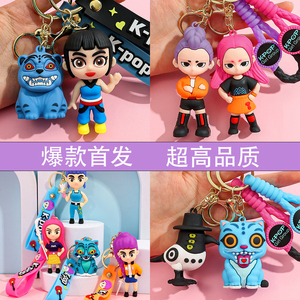 Qys อุปกรณ์เสริมรองเท้า3D พวงกุญแจพีวีซีการ์ตูนเด็กผู้หญิงกลุ่ม K-POP อะนิเมะ K-Pop กระเป๋าปีศาจพวงกุญแจคลิป - Product Image 6