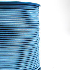 Haze Blue 1.3mm 1.8mm Cordon élastique élastique rond 100% Crochet en latex polyester fixe pour corde de tente Bungee - Product Image 5