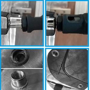 175 piezas de tuercas remachables de acero inoxidable 304 de grado industrial (M3-M10) con acabado cepillado para uso automotriz - Product Image 4