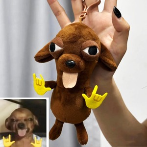 2025 Mutant Chihuahua en peluche pendentif jouet drôle mignon cadeau d'anniversaire poupée pendentif cadeau - Product Image 4