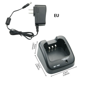 Cargador BC-160 para Icom IC-F14 F25 F3161 BP230 BP231 BP232H, cargador de batería para walkie talkie, enchufe europeo y estadounidense - Product Image 3