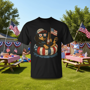 Camiseta patriótica para perros Dachshund del 4 de julio para los amantes de Estados Unidos - Product Image 3