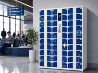 Casier de recharge pour smartphone à 60 compartiments, station de recharge mobile en libre-service, armoire de stockage électronique sécurisée pour aéroport, centre commercial, gare