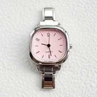 Bracelet à breloques italien en gros, montre tendance, montres à quartz argentées, roses, blanches, vertes, noires pour hommes et femmes, idéal comme cadeau