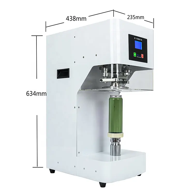 Macchina per il riempimento e la sigillatura della tazza del latte di nuovo stile sigillatrice per lattine sigillatrice verticale con carta di conteggio plastica