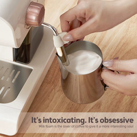 Macchine per caffè Espresso 20 Bar macchina per caffè Espresso in acciaio inossidabile con latte e schiuma a vapore bacchetta 0,8l serbatoio dell'acqua macchina per il caffè semiautomatica