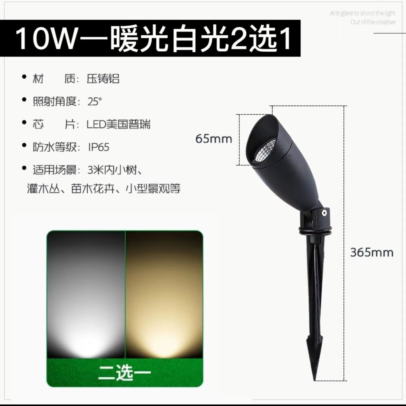 Ground plug type white light