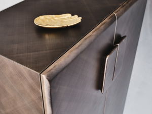 Ý Sang Trọng Retro Vàng Kim Loại <span class=keywords><strong>Sideboard</strong></span> Tự Chọn Hiện Đại Thép Không Gỉ Tủ Lưu Trữ Cho Phòng Khách Đồ Nội Thất Nhà - Product Image 5