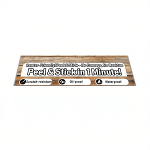 Pegatinas para suelo con textura de madera, 10 unidades, autoadhesivas, impermeables, resistentes al desgaste, revestimiento para suelo de sala de estar - Product Image 1