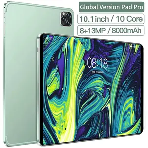 New 4G 5G Pad Pro 10.1 Inch Tablets 8GB RAM 1TB ROM 10 Core 2560x1600 FHD Display Dual SIM Dual WiFi 8000mAh Android Tablet PC