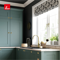 Couleur personnalisée Vert Violet Laque MDF Peint Teinté Nature Bois Armoire de Cuisine Design avec Île Shaker Encastré