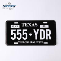 Plaque d'immatriculation personnalisée 6 "x12 USA vierge pour sublimation manteau blanc plaque d'immatriculation de voiture en gros