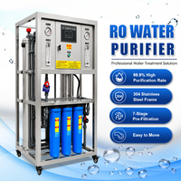 Machine de traitement des eaux industrielles 500 L/H Système de purification d'eau par osmose inverse en acier inoxydable