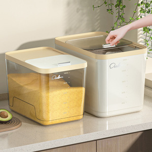 <b>Rice</b> <b>Container</b> Household Sealed Insect Proof Moisture Proof 20 Catties Food Grade Flour Storage <b>Rice</b> Bin Rectangle Shape - Product Image 2