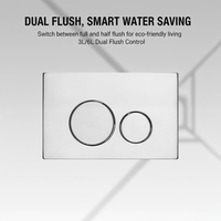 Plaque de chasse d'eau noire mate de qualité supérieure à double bouton pour réservoir encastré, idéale pour projets hôteliers, certifiée CE, directement de l'usine, design moderne
