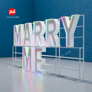 Letras Decorativas LED RGB Profesionales para Fiestas, Arco de Acero para Bodas con la Palabra LOVE, Decoraciones Elegantes para Escenarios de Boda - Product Image 4