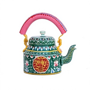 Tetera pintada a mano, la mejor tetera decorativa de aluminio pintada a mano para té y café al mejor precio. - Product Image 1