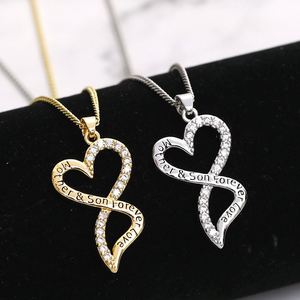 Collar con Colgante de Corazón, Diseño Transfronterizo, Sin Costuras, Control de Calidad Estricto, Brazalete de Acero de Alta Calidad, Talla Universal, Ideal para Regalo - Product Image 4