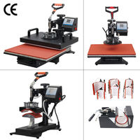 Imprimante de transfert thermique par sublimation combinée 29x38 / Presse à chaud multifonction cinq-en-un pivotante
