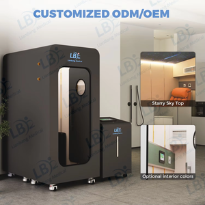 غرفة أوكسجين مضغوط للاستخدام المنزلي 1.5 ضغط جوي Q335 من الفولاذ المقاوم للضغط تتسع لشخص واحد بتركيز أكسجين 93%3% - Product Image 2