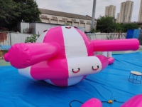 Équipement de jeu aquatique gonflable HTH en PVC pour l'extérieur, petit équipement de jeu aquatique rotatif, capacité de 100 à 500 kg