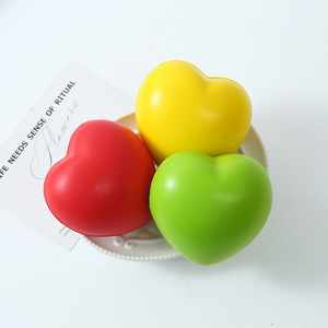 Pelota Antiestrés de Espuma de PU con Forma de Corazón, Personalizable con Logotipo, Regalo Promocional, Juguetes con Logotipo Propio Impreso - Product Image 4