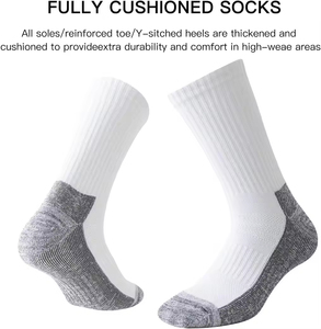 Men's Athletic Crew <b>Socks</b> Moisture Wicking Breathable Cushioned Anti-Bacterial <b>Running</b> Arch Support High Quality Wholesale - Product Image 2
