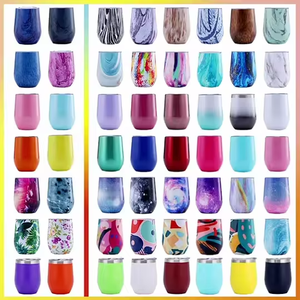 Promotion Gift Custom Logo 12oz 304 Stainless Steel <b>Coffee</b> Beer Mugs Double Walled Egg Shape Cup Travel Wine Tumbler with Lid - Product Image 5